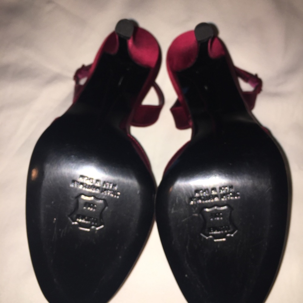 Authentic Stuart Weitzman Red Sling Back Heels - image 6